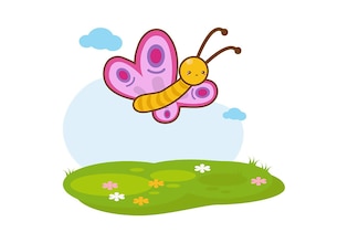 cartoon butterfly