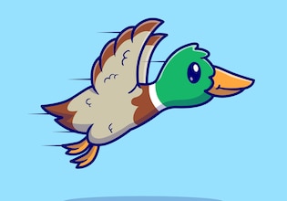 cartoon duck