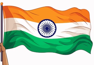 indian flag drawings