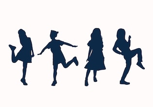 children's silhouettes