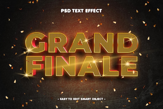 Grand Finale psd text effect