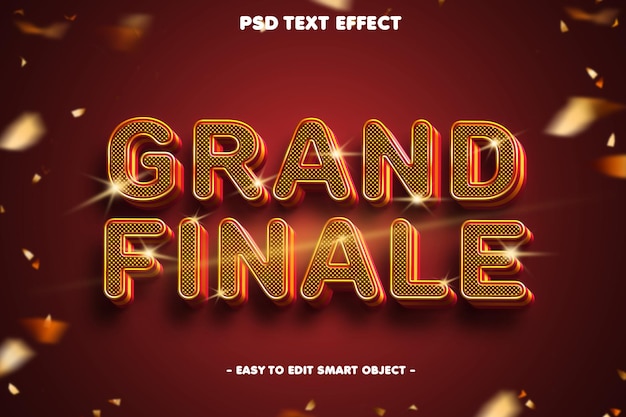 Grand Finale psd text effect