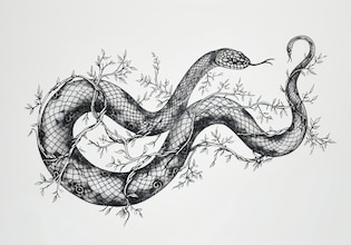 Snake drawings