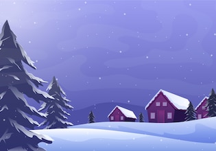 Winter scene background