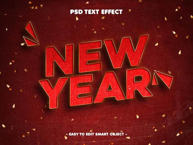 Happy New Year 2025 Editable Text Effect