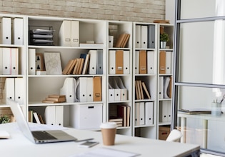 Office shelves photos