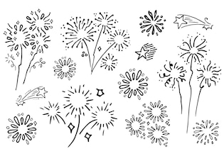 Fireworks drawings