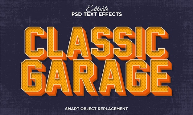 vintage retro text effect for cartoon title